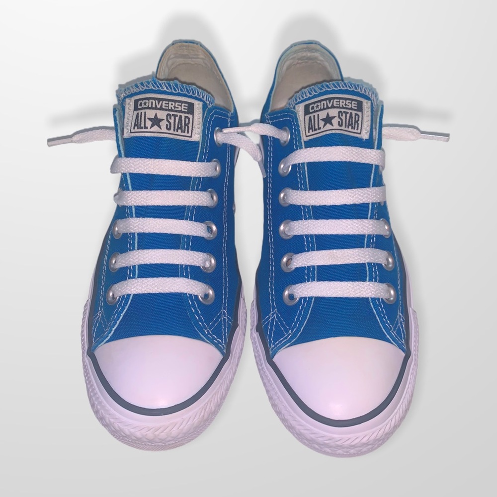 Unisex Cerulean Blue & White Converse | 5.5 + 7.5 - Picture 14 of 15